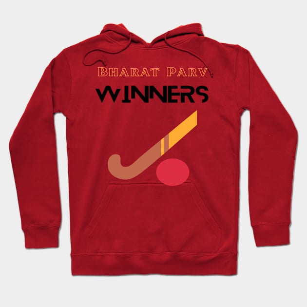 Bharat Parv - Hockey Winners Hoodie by Bharat Parv